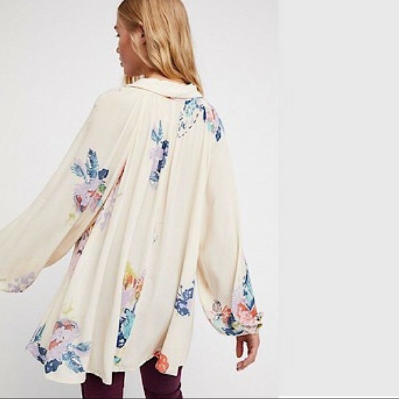 FREE PEOPLE Meadow Lark Button down Top NWT - Picture 2 of 3